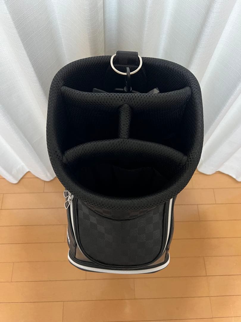 XXIO ゴルフバッグ ブラック チェック柄