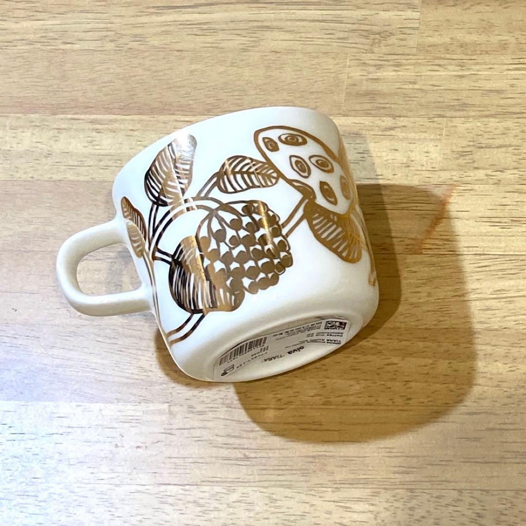 marimekko ティアラ　ゴールド　コーヒーカップ　プレート　新品