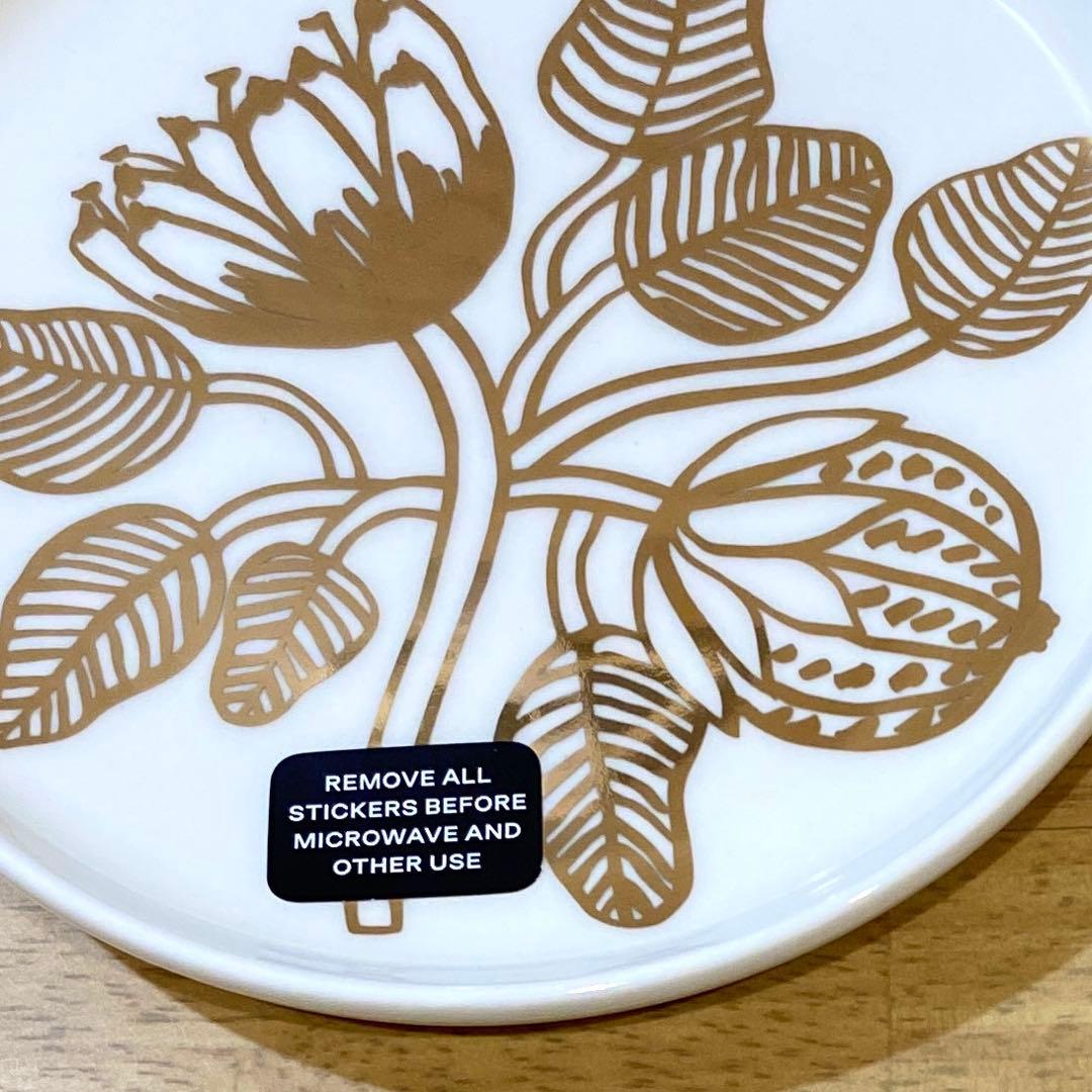 marimekko ティアラ　ゴールド　コーヒーカップ　プレート　新品