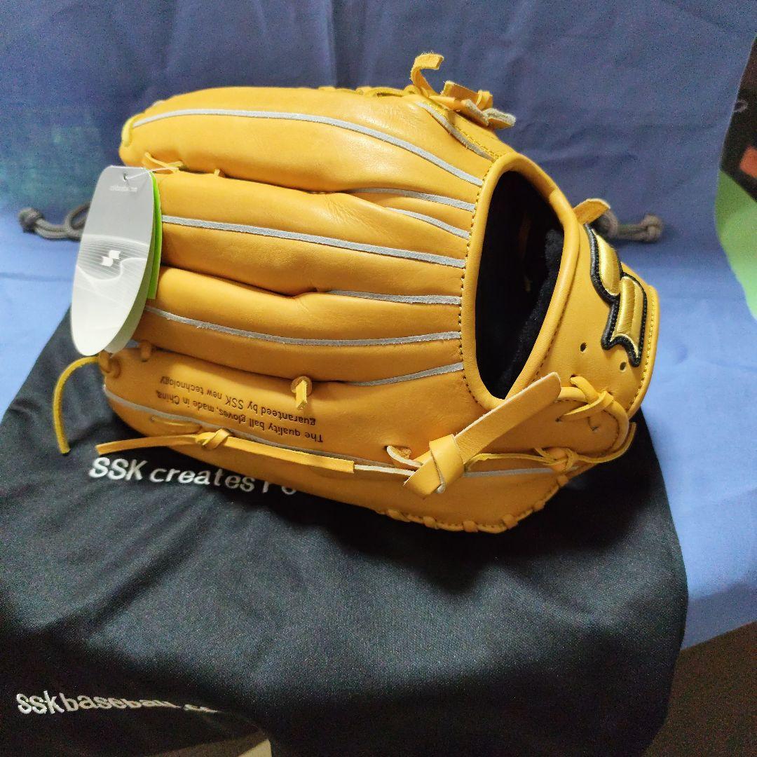 【早いもの勝ち】SSK CL-0970 右投げ 軟式グローブ 外野手用イエロー