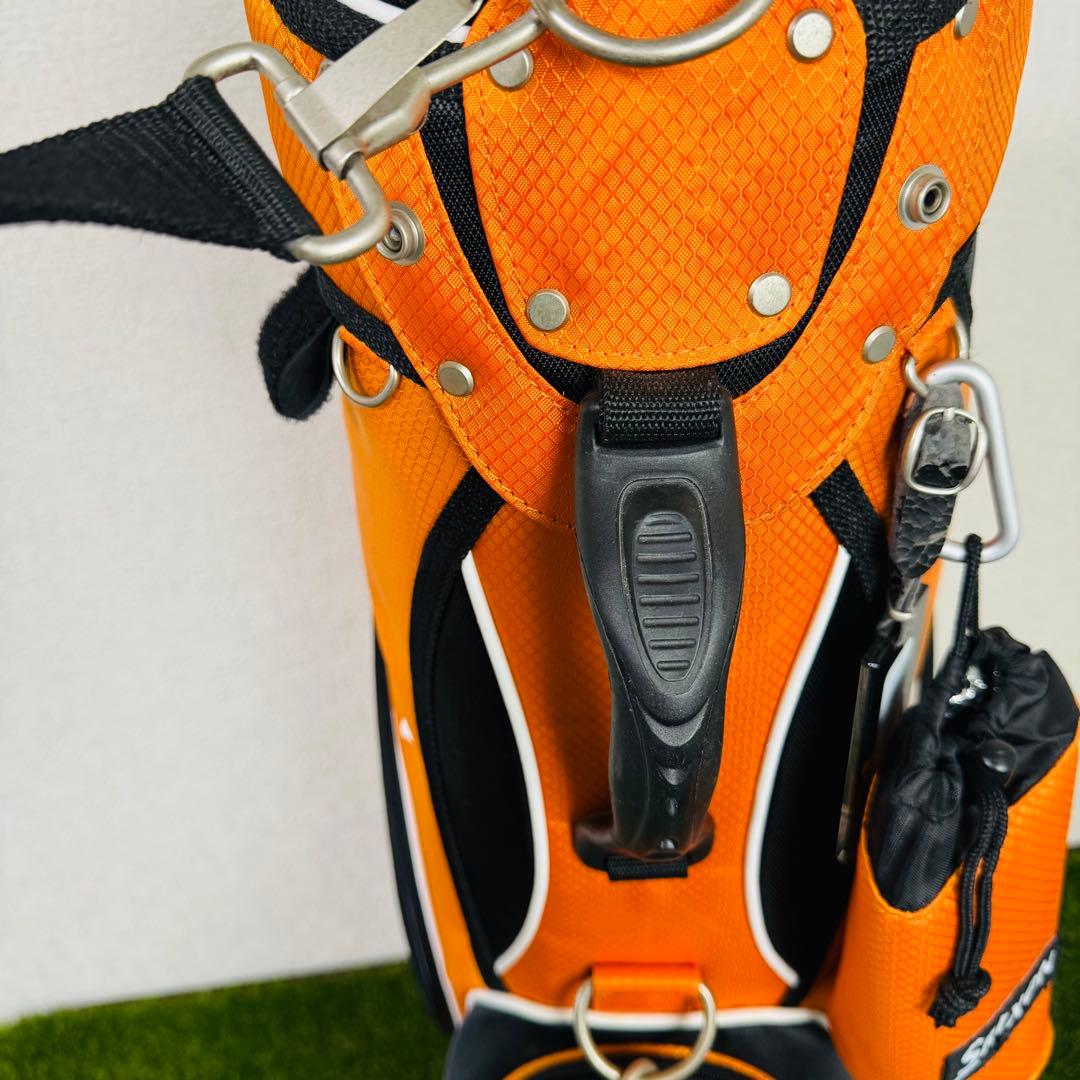 【美品】SRIXON キャディバッグ オレンジ ドリンクホルダー付き
