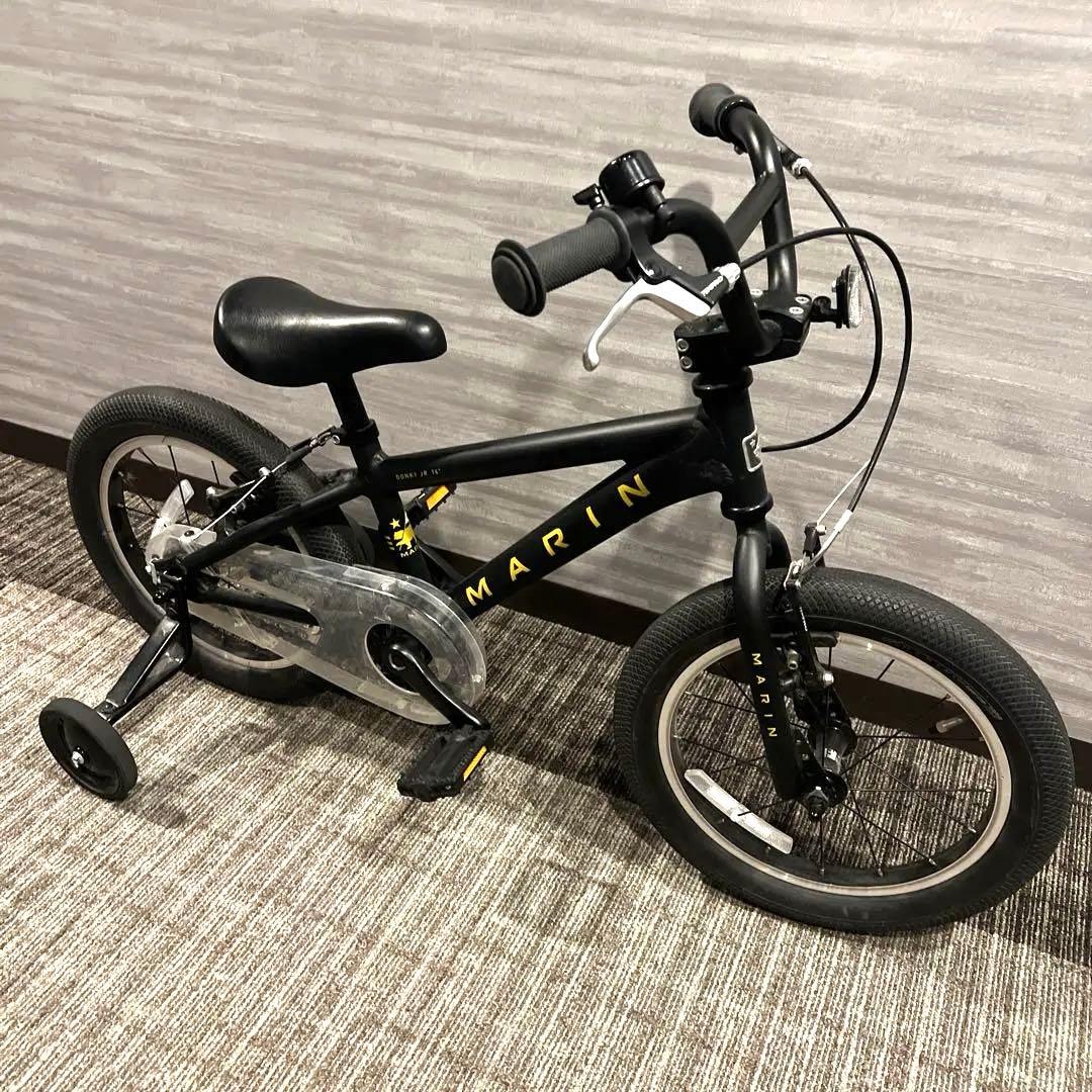 MARIN 16インチ 補助輪付自転車 マットブラック