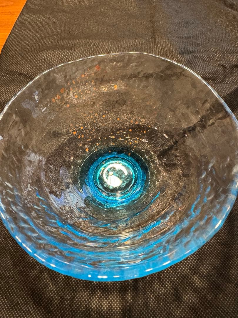 びいどろ 中鉢　ブルー