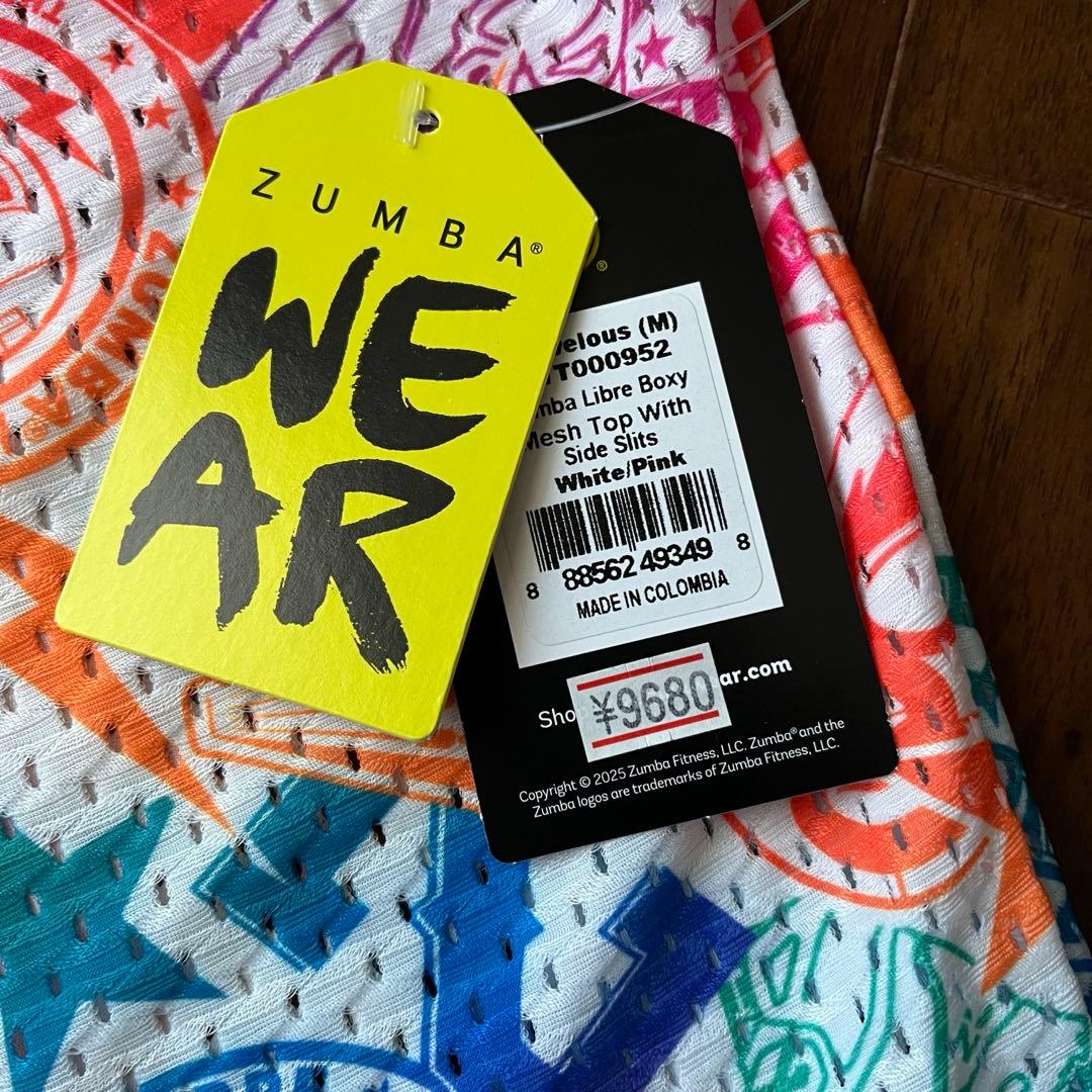 ZUMBA メッシュTシャツ 正規品　Ｍサイズ