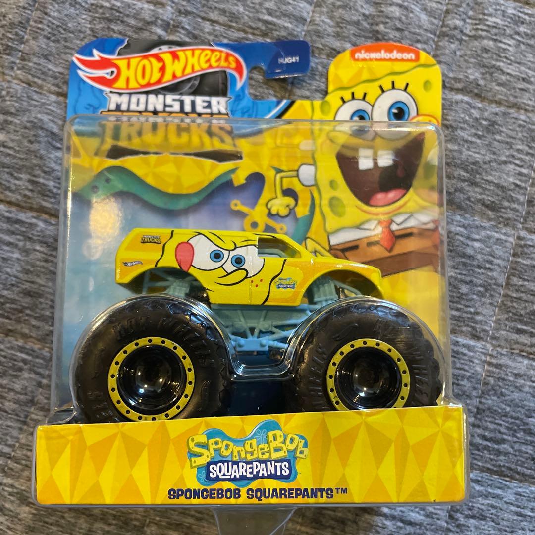 新品未開封　Hot Wheels モンスタートラック スポンジボブ　4点セット