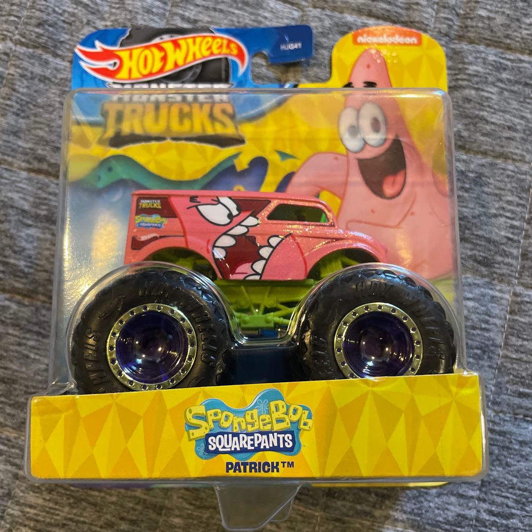 新品未開封　Hot Wheels モンスタートラック スポンジボブ　4点セット