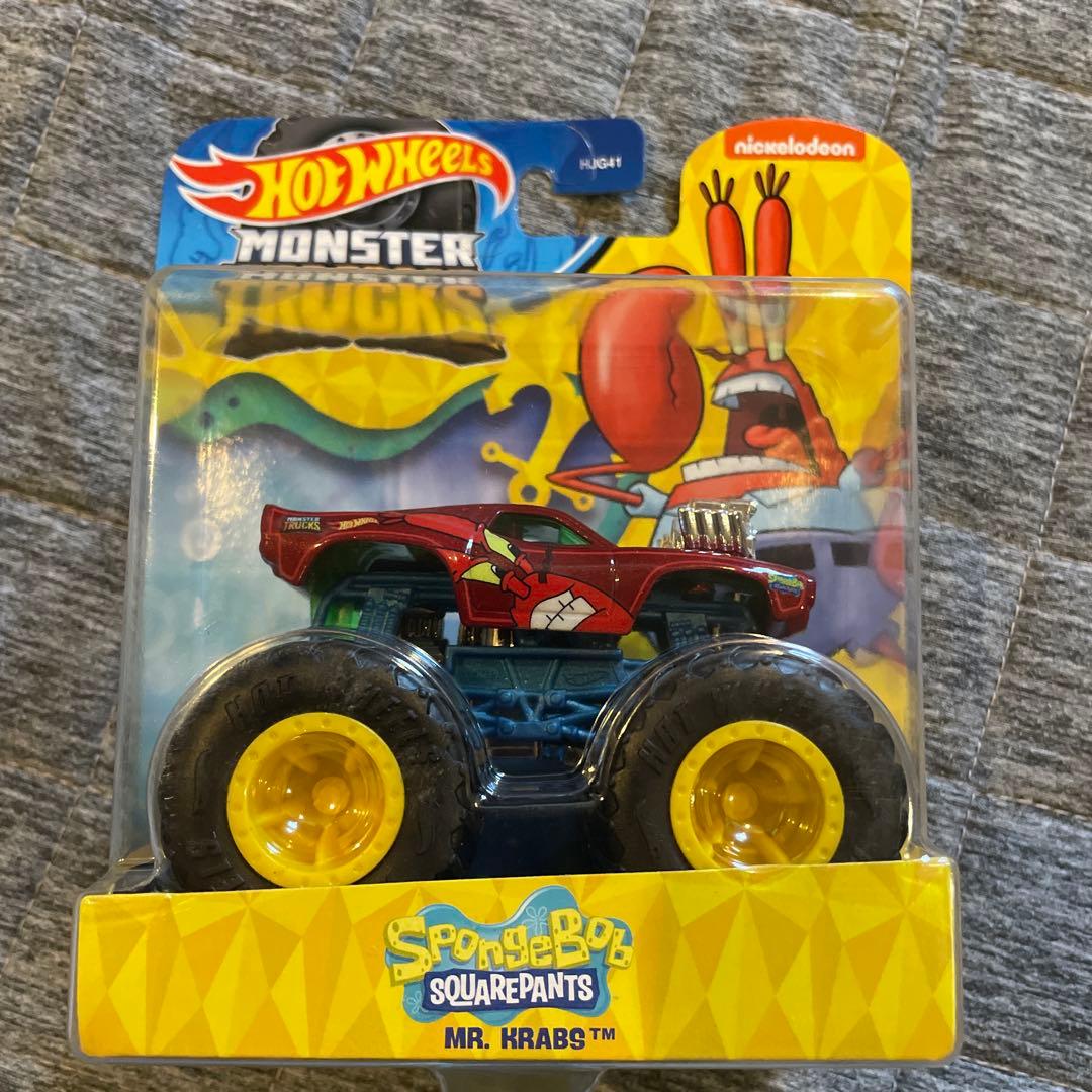 新品未開封　Hot Wheels モンスタートラック スポンジボブ　4点セット