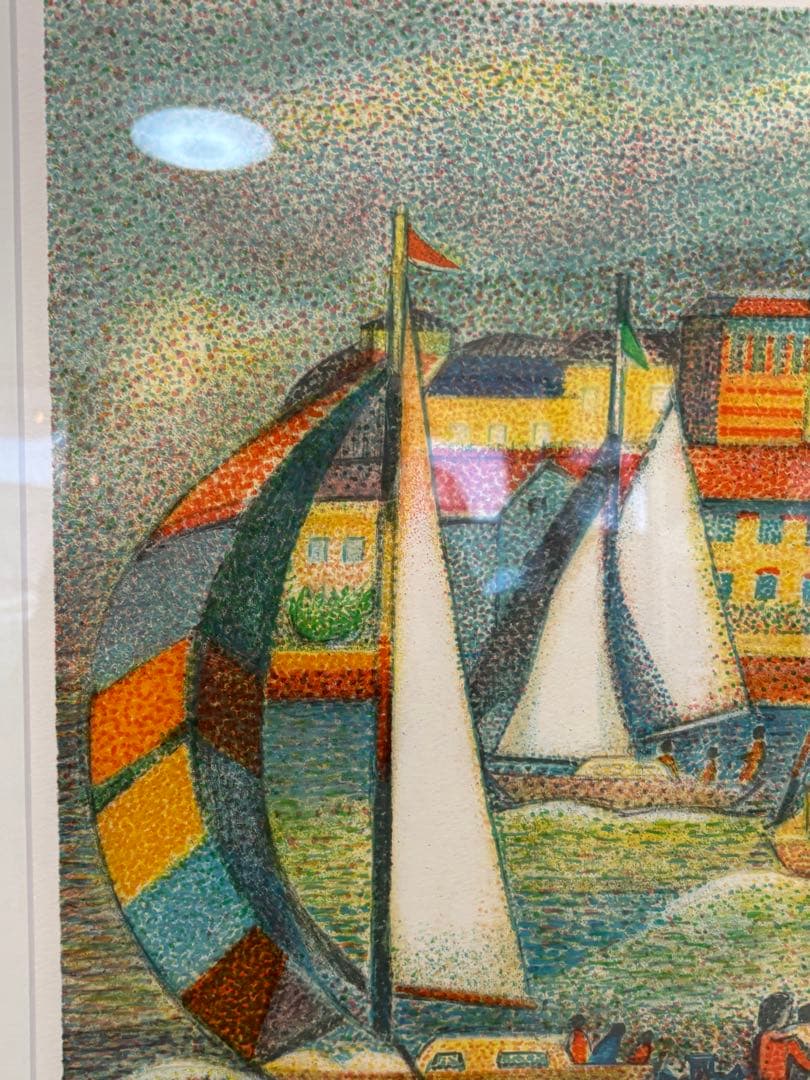 ジョージゼルーテール作『満帆』リトグラフ　163/225 パリ生まれ