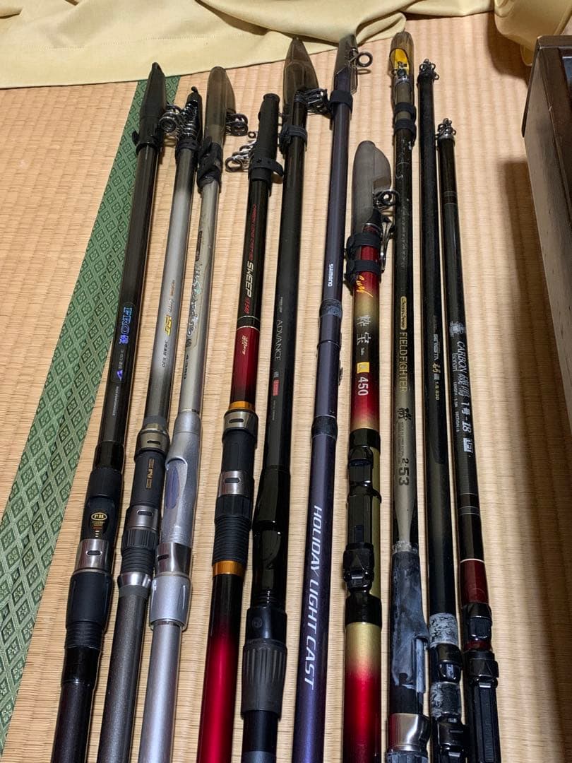 アドバンス磯等！合計10本。右の3本はおまけです！