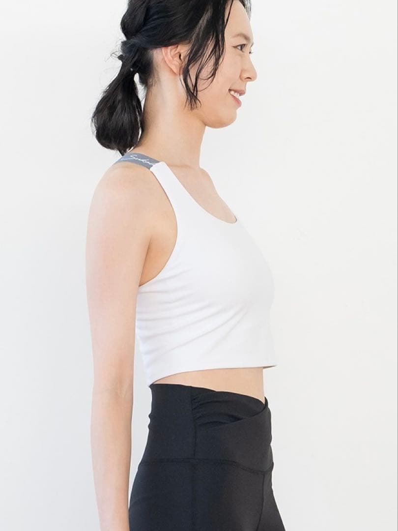 週末限定!新品未開封【SUKALA】Yストラップロゴ ブラトップ M ホワイト