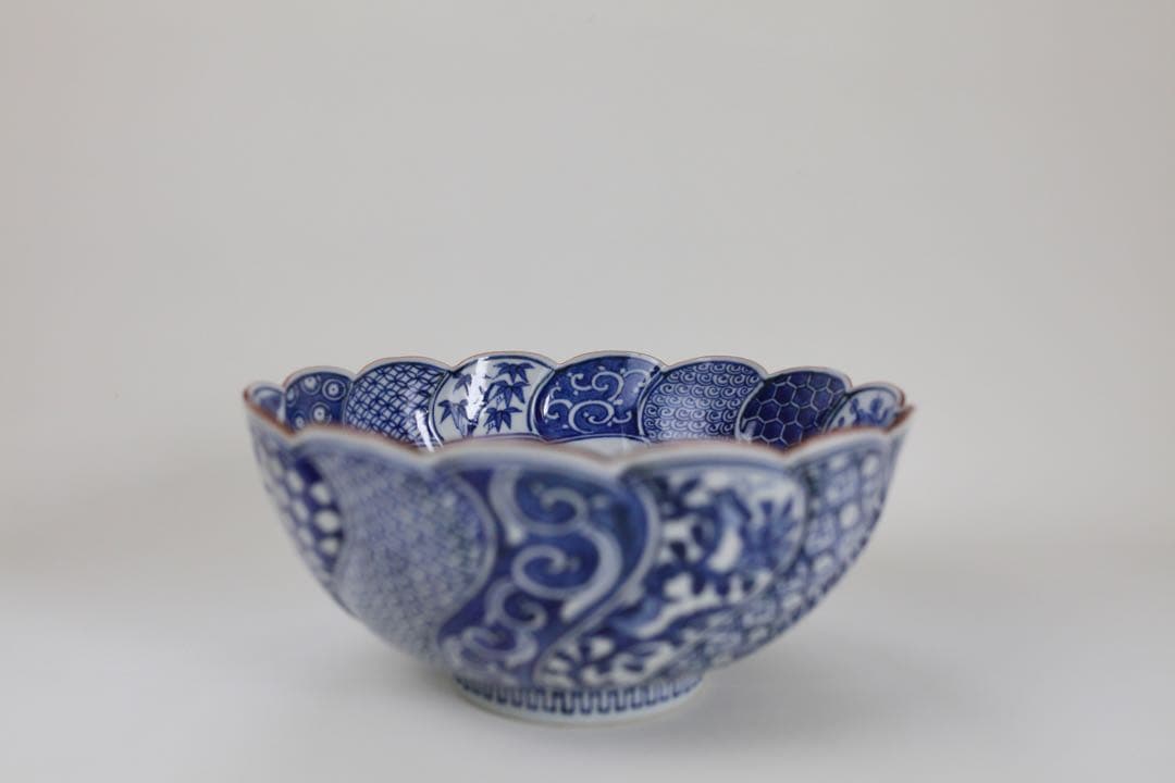 九谷焼 寿楽 祥瑞捻 鉢 菓子器 染付 煎茶器