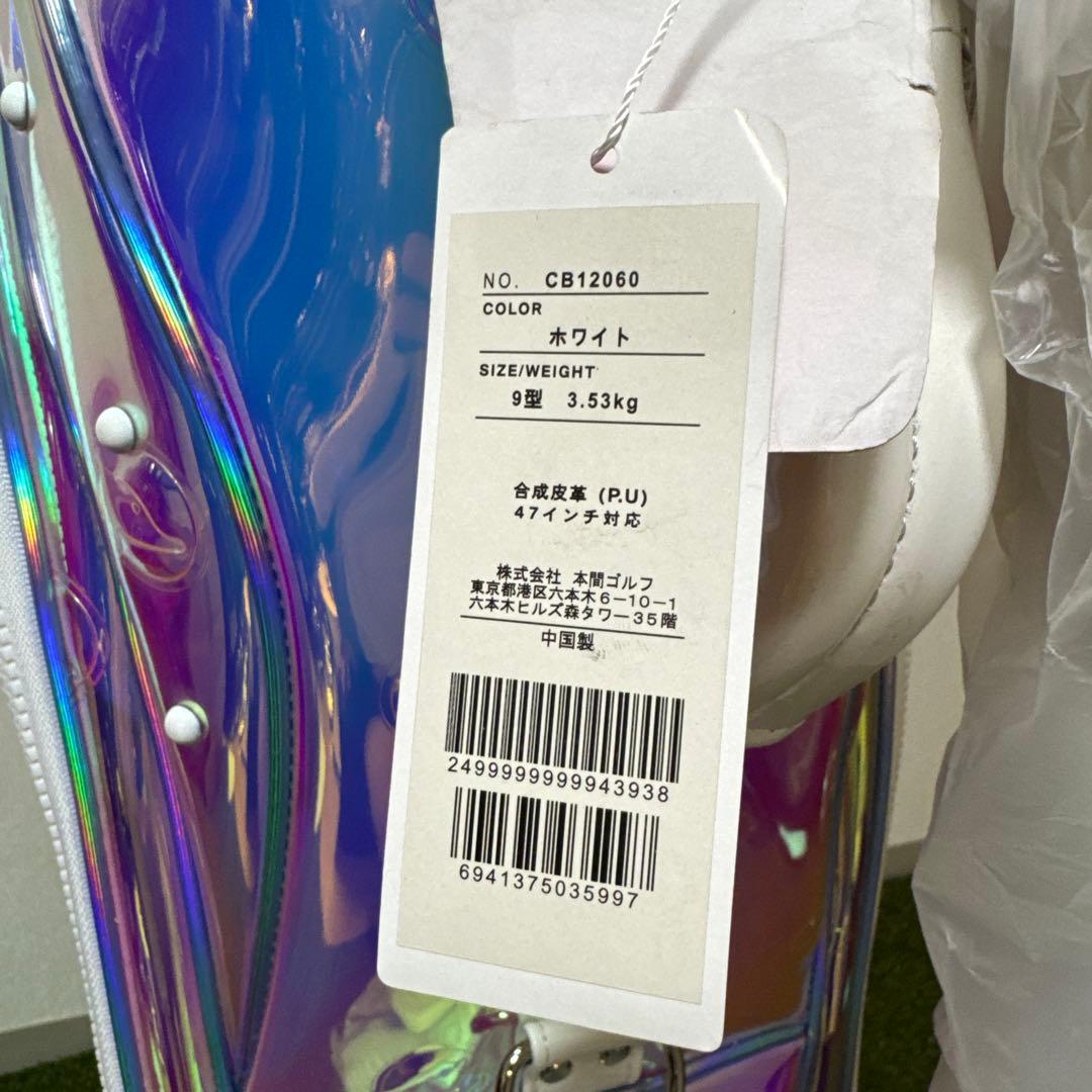 非売品 新品 HONMA ホンマ キャディバッグ オーロラ ホログラム クリアー