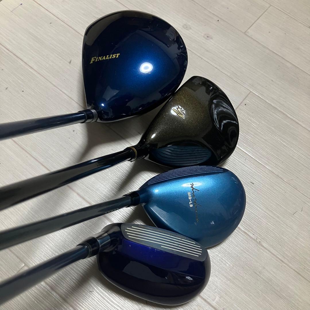 ドライバー2本/メンズゴルフセットMIZUNO/cobra他クラブ12本バック付