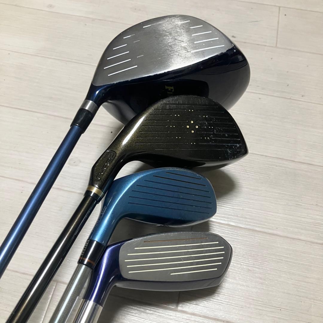 ドライバー2本/メンズゴルフセットMIZUNO/cobra他クラブ12本バック付