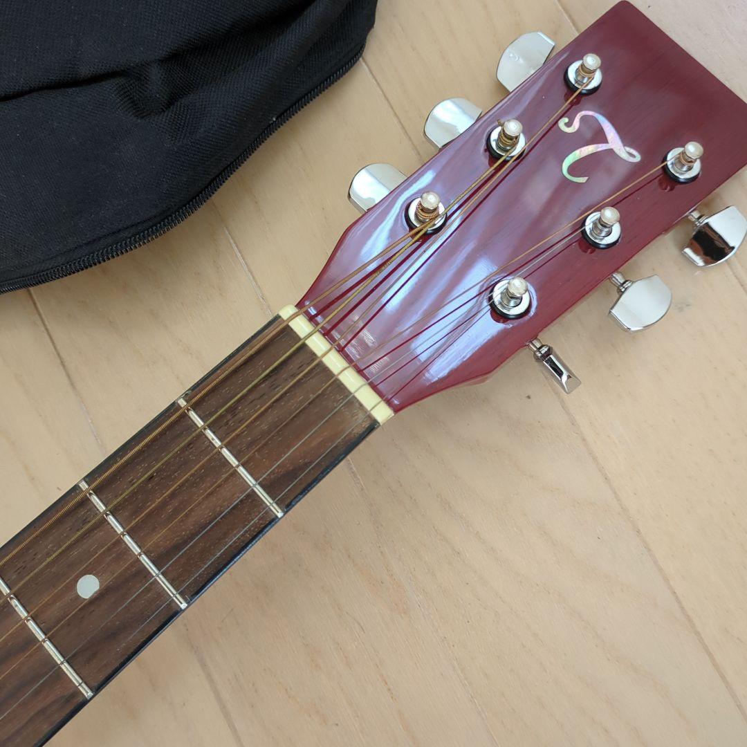 タカミネ　アコースティックギター レッド　保管品　ソフトカバー他附属品付き