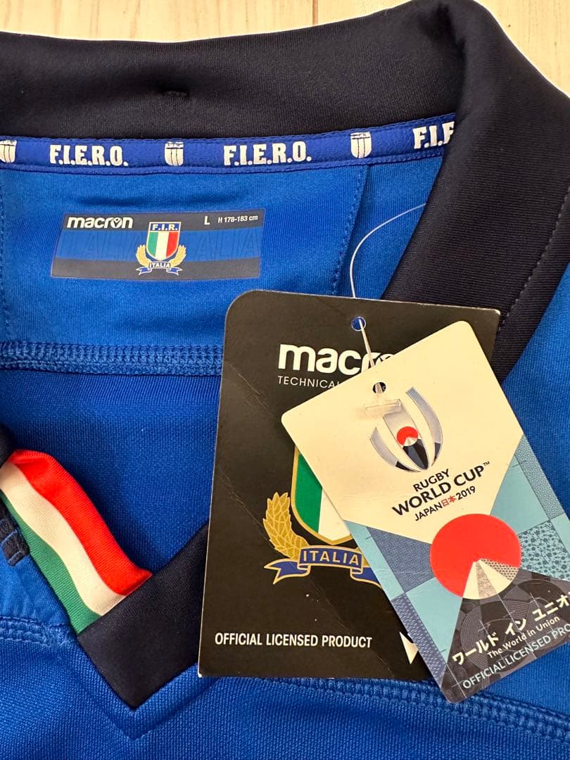 ラグビーW杯2019 イタリア代表レプリカ　ジャージ【サイズL】