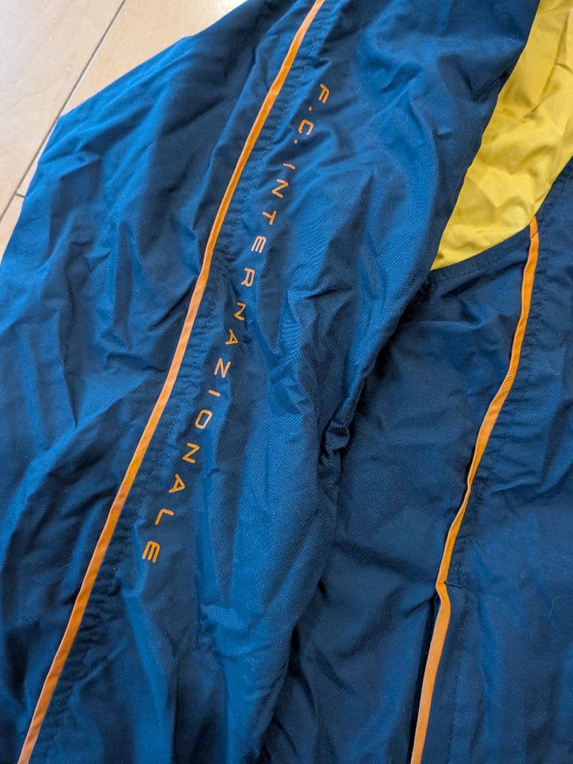 ヴィンテージNike01/02インテルハーフベンチコートネイビー