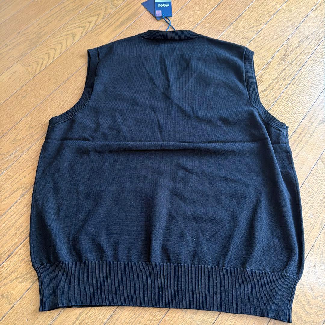 muta ムータVネックニットベスト ネイビー サイズ7 XL