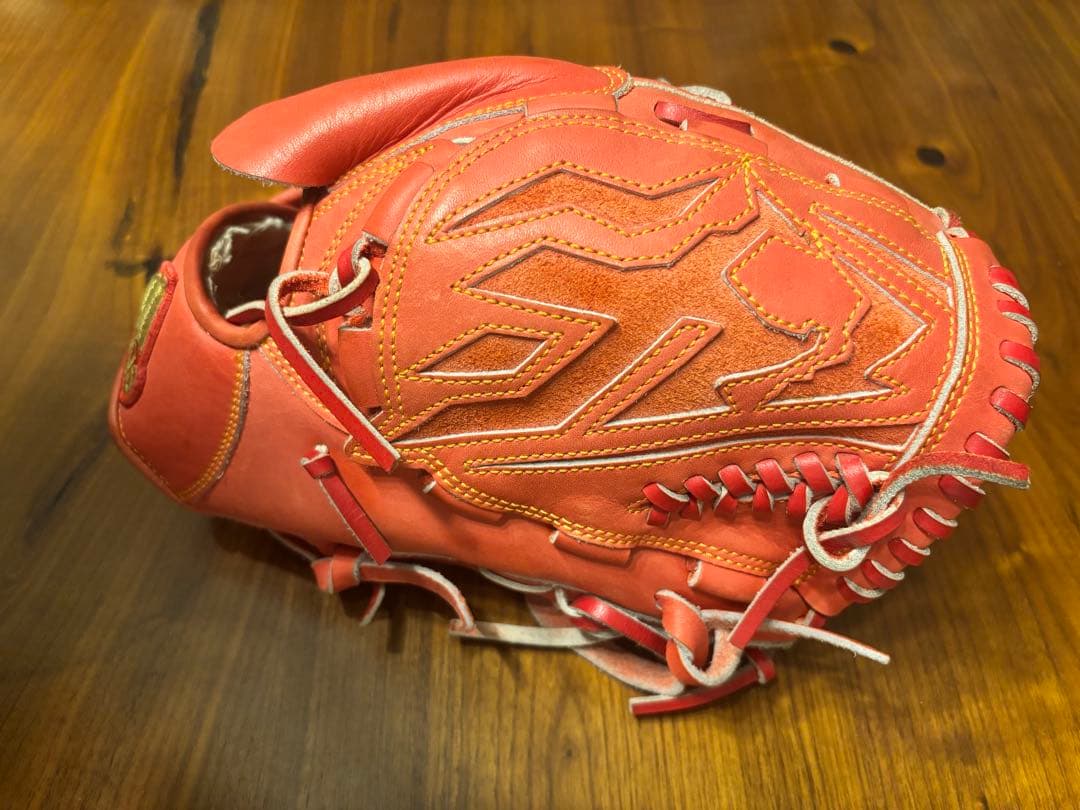 adidas 軟式グローブ ピッチャー用　赤 M球 KENKO BALL付き