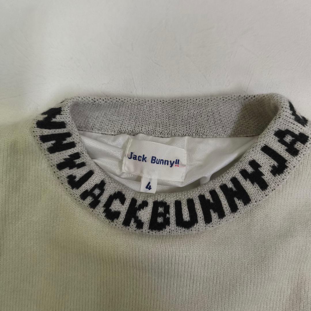 【Jack Bunny】ゴルフロゴ入りストレッチニットセーターM寸p36