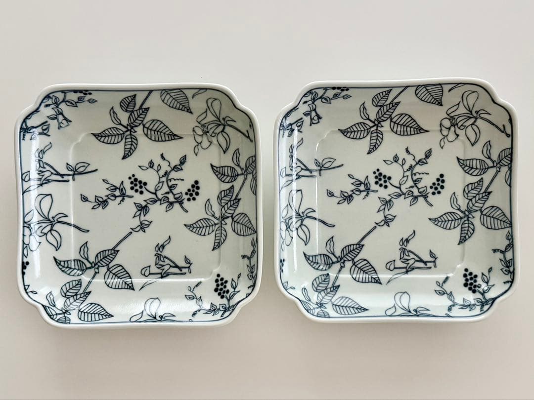 非売品　artek×scope 東屋 木瓜角皿 Lehti 正角02 2枚セット