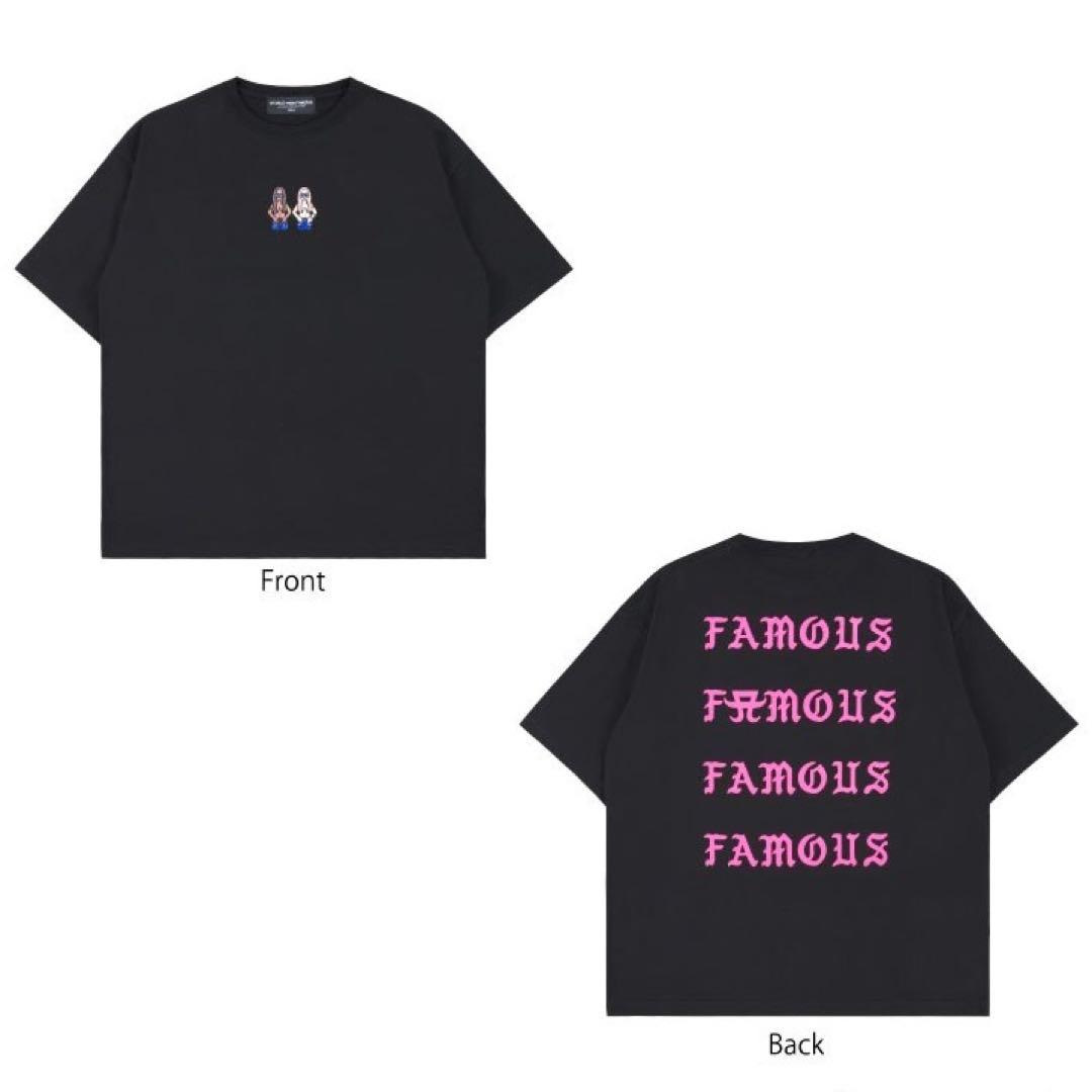 浜崎あゆみ Tシャツ ayu WORLD wide FAMOUS ブラック S