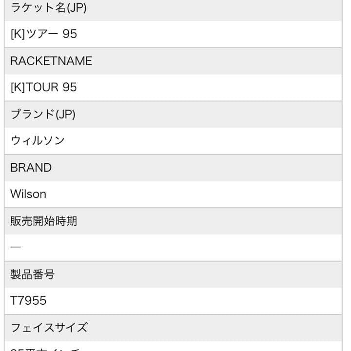 Wilsonラケット K ツアー