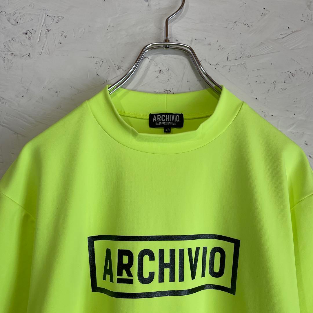 日本製　ゴルフウェア【ARCHIVIO】モックネック半袖プルオーバー　48