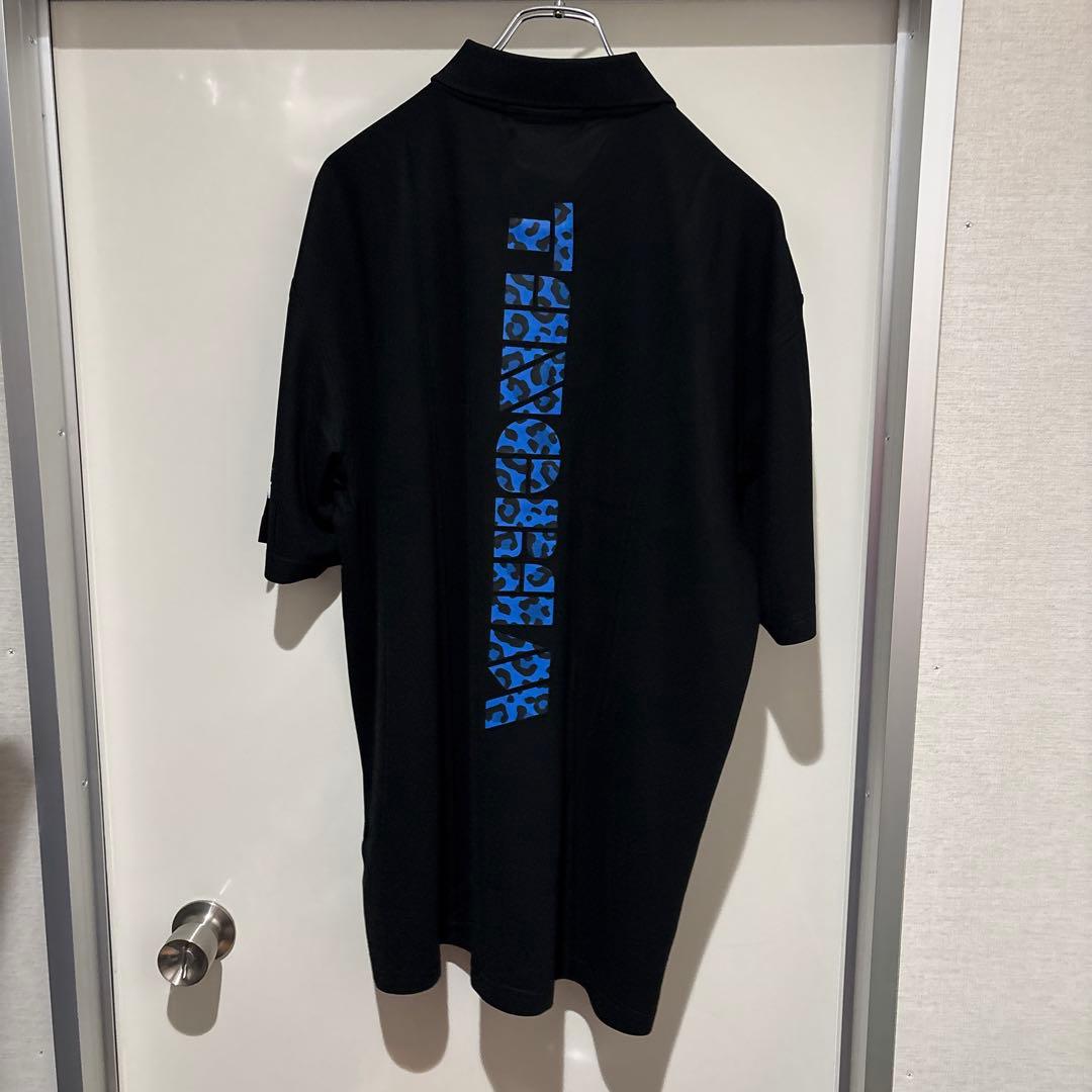 tangramブラックポロシャツ XXL