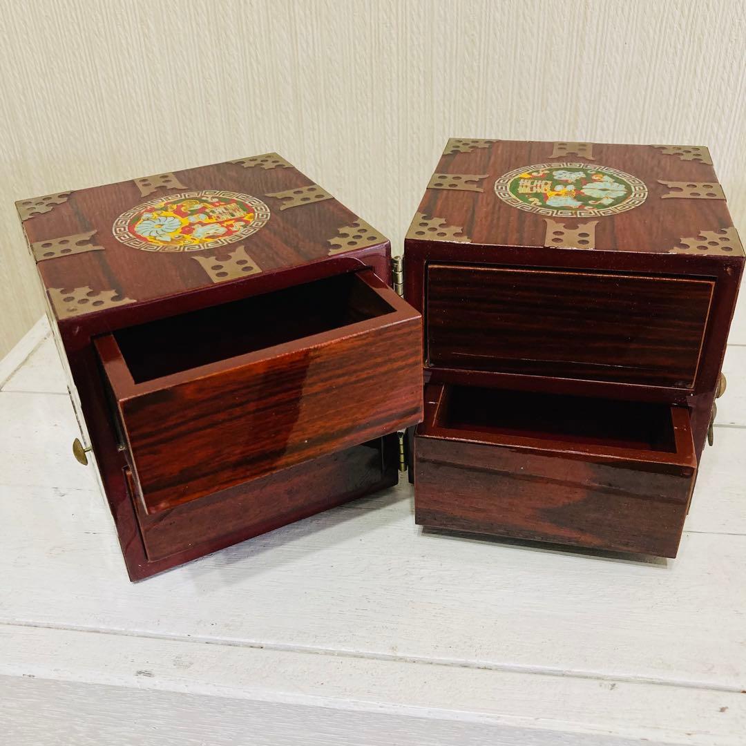 韓国 伝統工芸品 螺鈿細工 小物入れ 宝石箱 漆器 ジュエリーボックス
