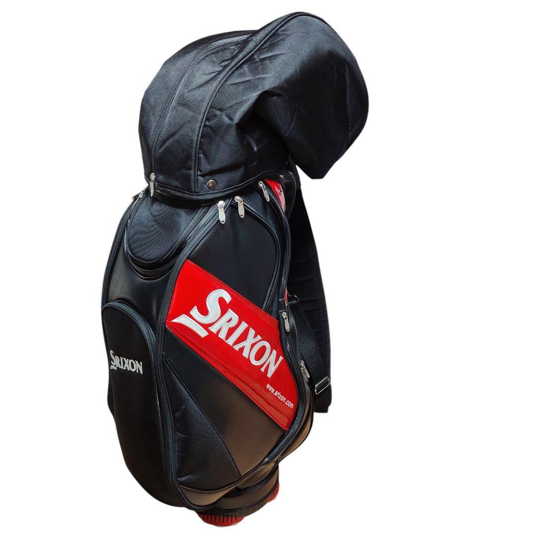 美品 Srixon キャディバッグ スリクソン ゴルフバッグ フードカバー付き