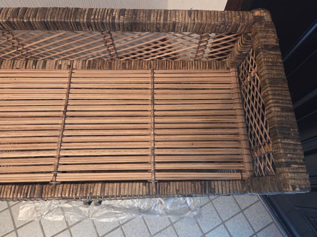 ★希少品★ラタン 天然竹 ラック チェスト シェルフ 棚 籐 家具 アジアン