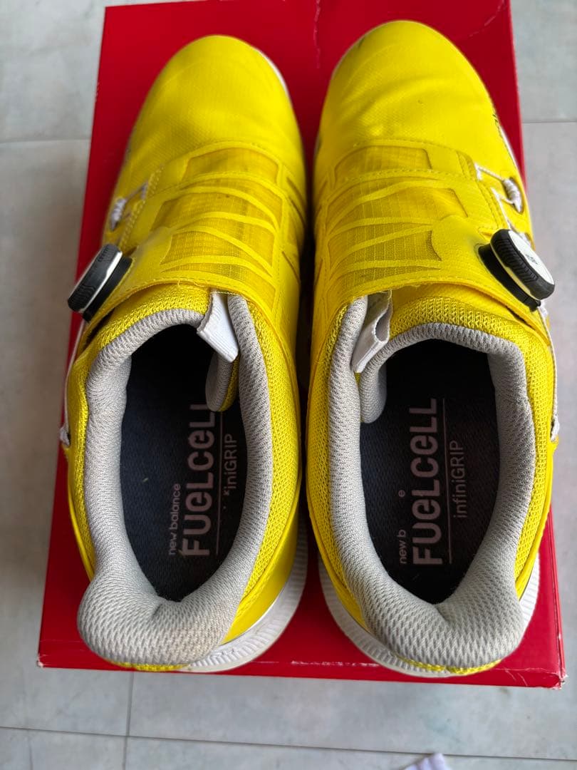 New Balance FuelCell ゴルフシューズ イエロー