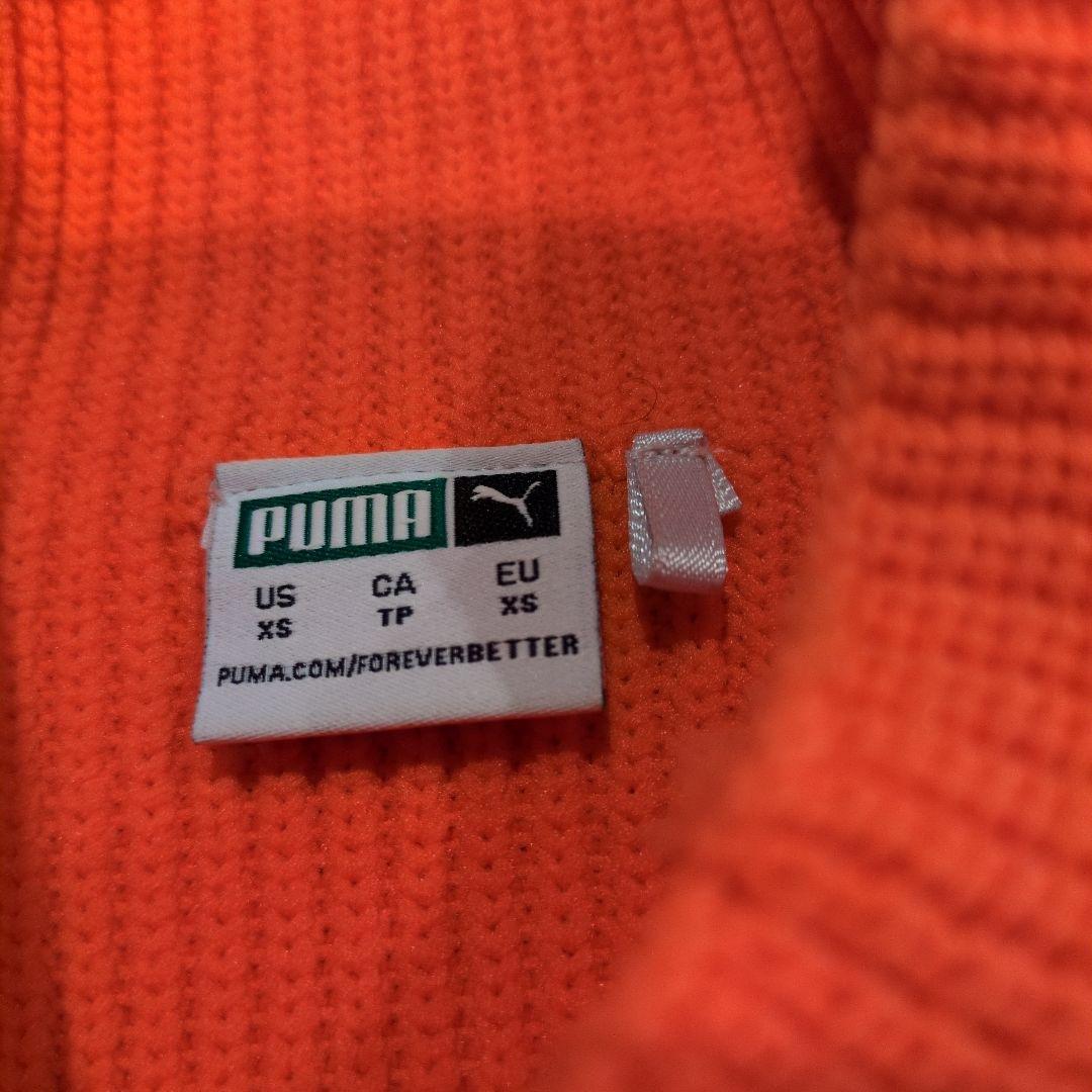 PUMA リブ編みウェア XS オレンジ