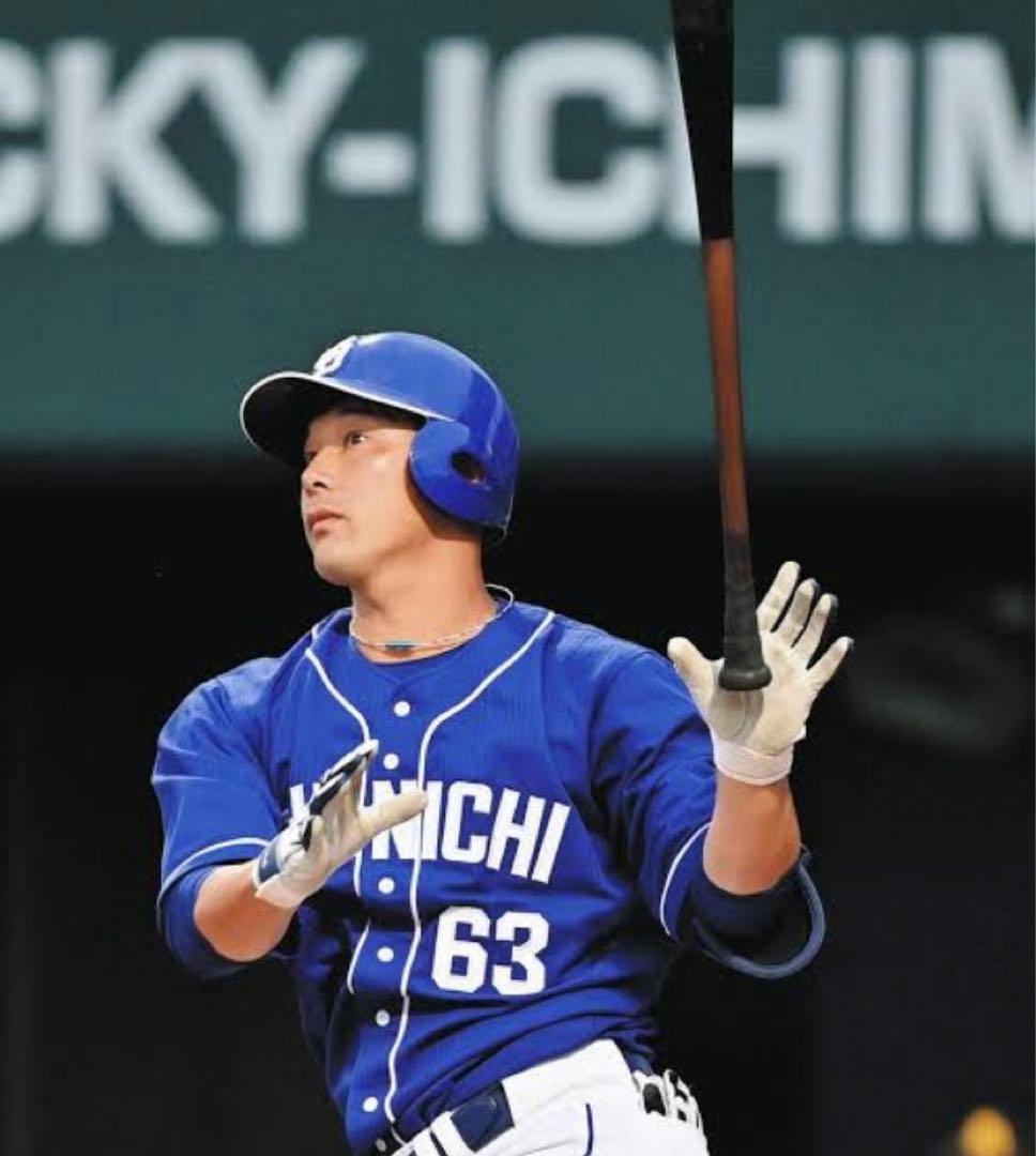 直筆サイン　ユニホーム　中日ドラゴンズ　#1-63堂上直倫内野手