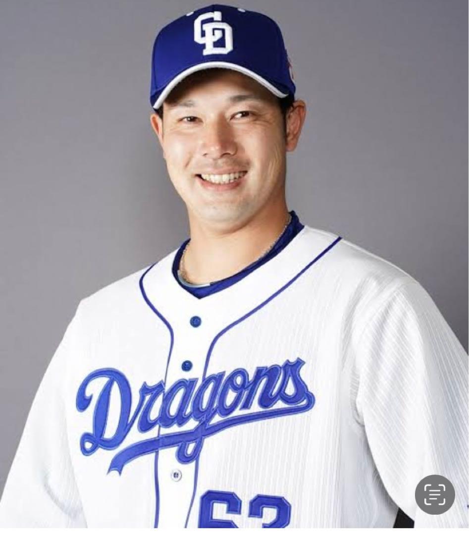 直筆サイン　ユニホーム　中日ドラゴンズ　#1-63堂上直倫内野手