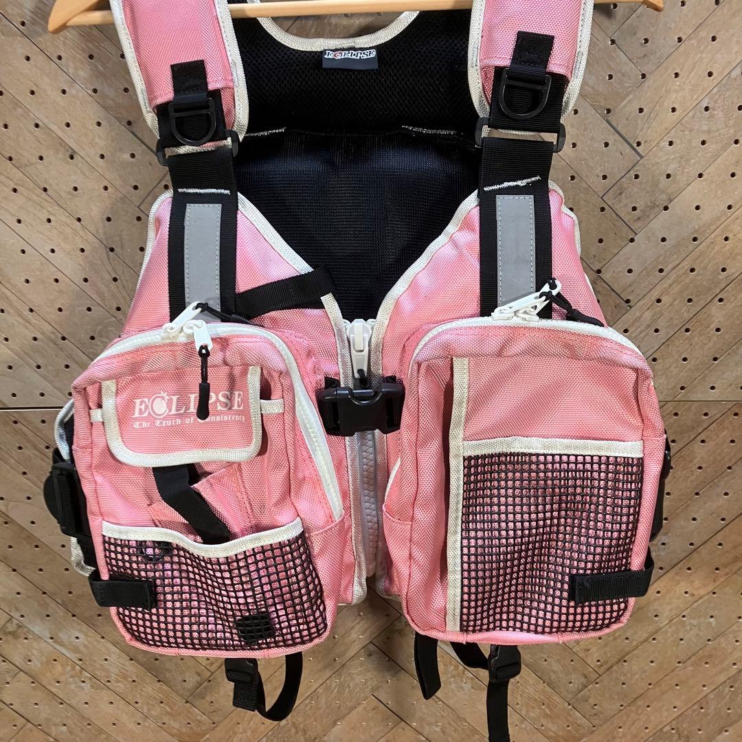 希少 ECLIPSE ピンク フィッシングベスト 女性専用