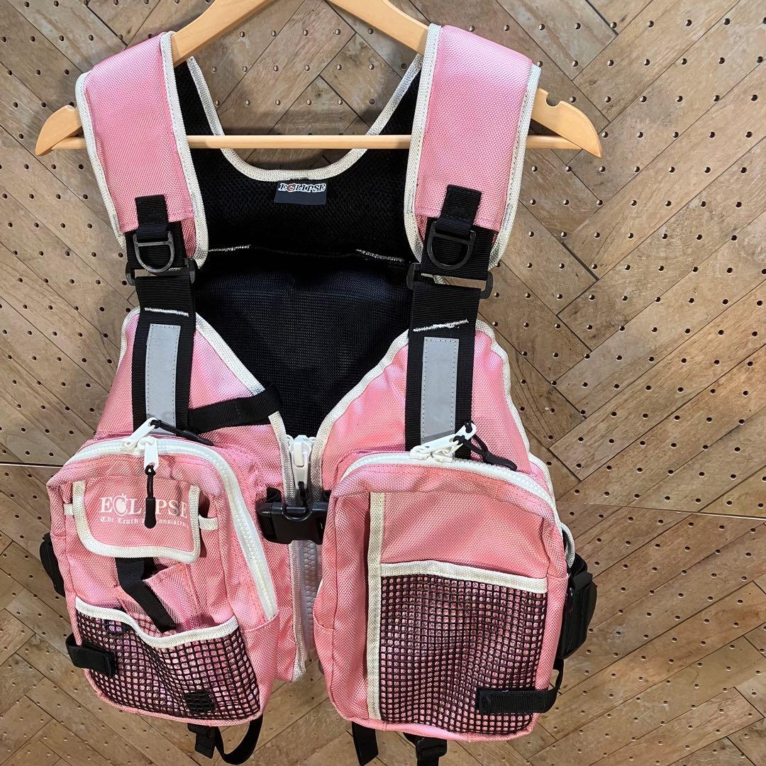 希少 ECLIPSE ピンク フィッシングベスト 女性専用