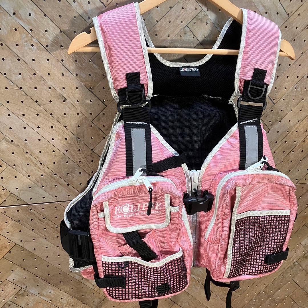 希少 ECLIPSE ピンク フィッシングベスト 女性専用