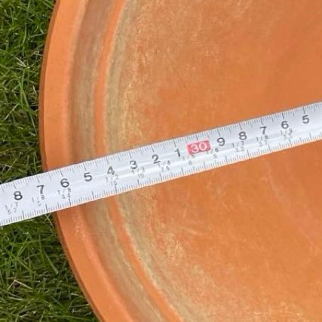 浅型テラコッタ 大きめ 丸鉢 ガーデニング 寄せ植え 植木鉢