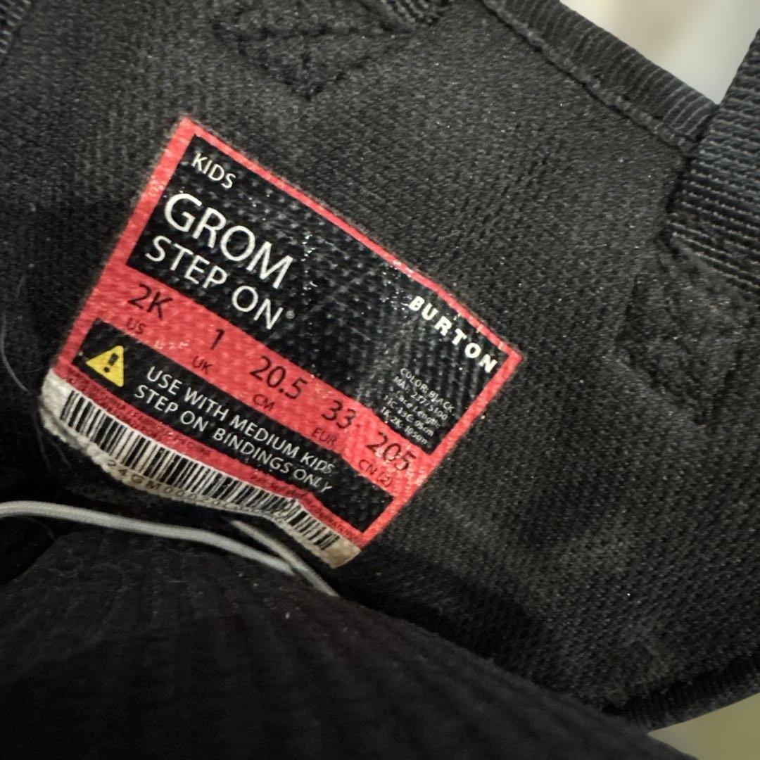 BURTON Step on GROM キッズブーツ20.5㎝　 &バインセット