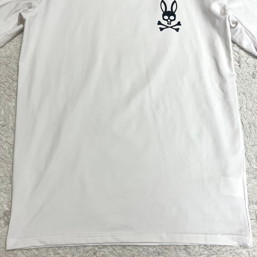 ✨美品✨サイコバニー ゴルフウェア モックネック 長袖 白 胸元ロゴ