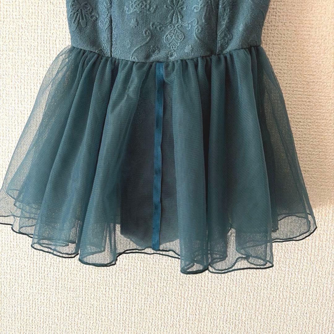 chacott 120cm グリーン　レオタード　スカート付き　緑　チャコット