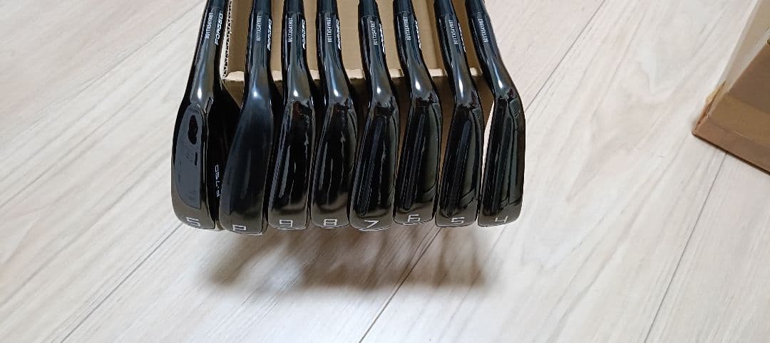 蔵出し品　ブラックアイアン　８本セット　フレックスS
