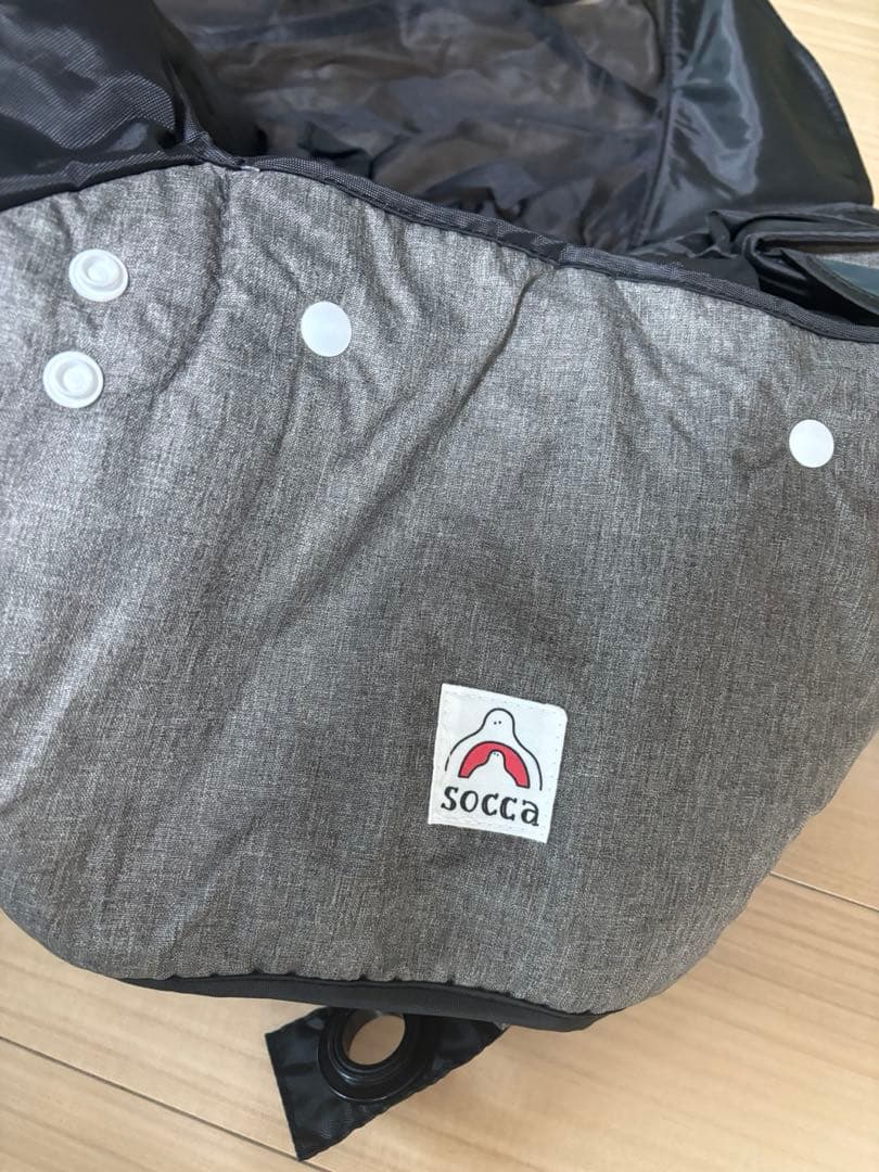 あと付け前用　チャイルドシート レインカバー　防寒　自転車　socca