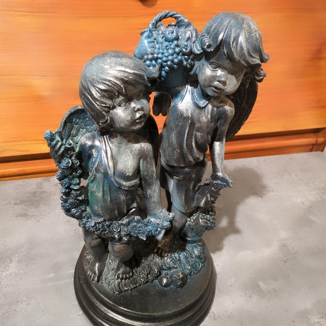 【極美品】 天使 置物 ガーデンオーナメント オブジェ 庭 エンジェル