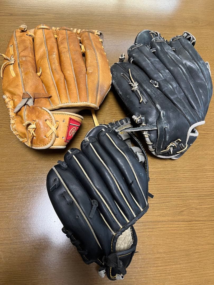 野球グローブ 3個セット　まとめ売り