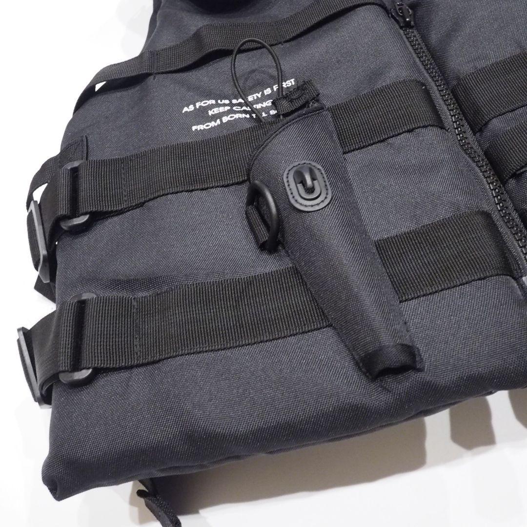 美品 mazume MZX コンタクトライフジャケット ロックショアベスト 黒