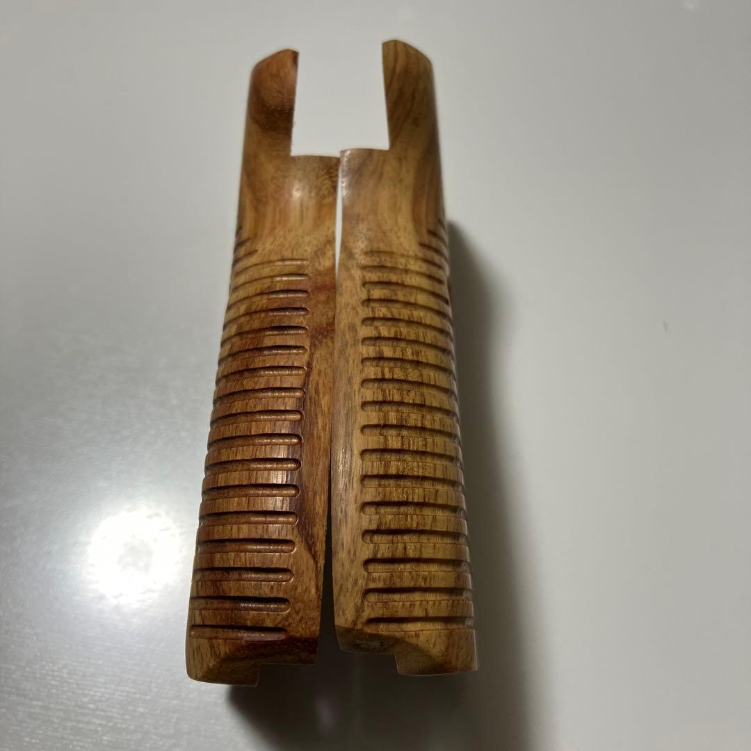 CAROM SHOT ワルサーP-38ミリタリー木製グリップ　新品同様品