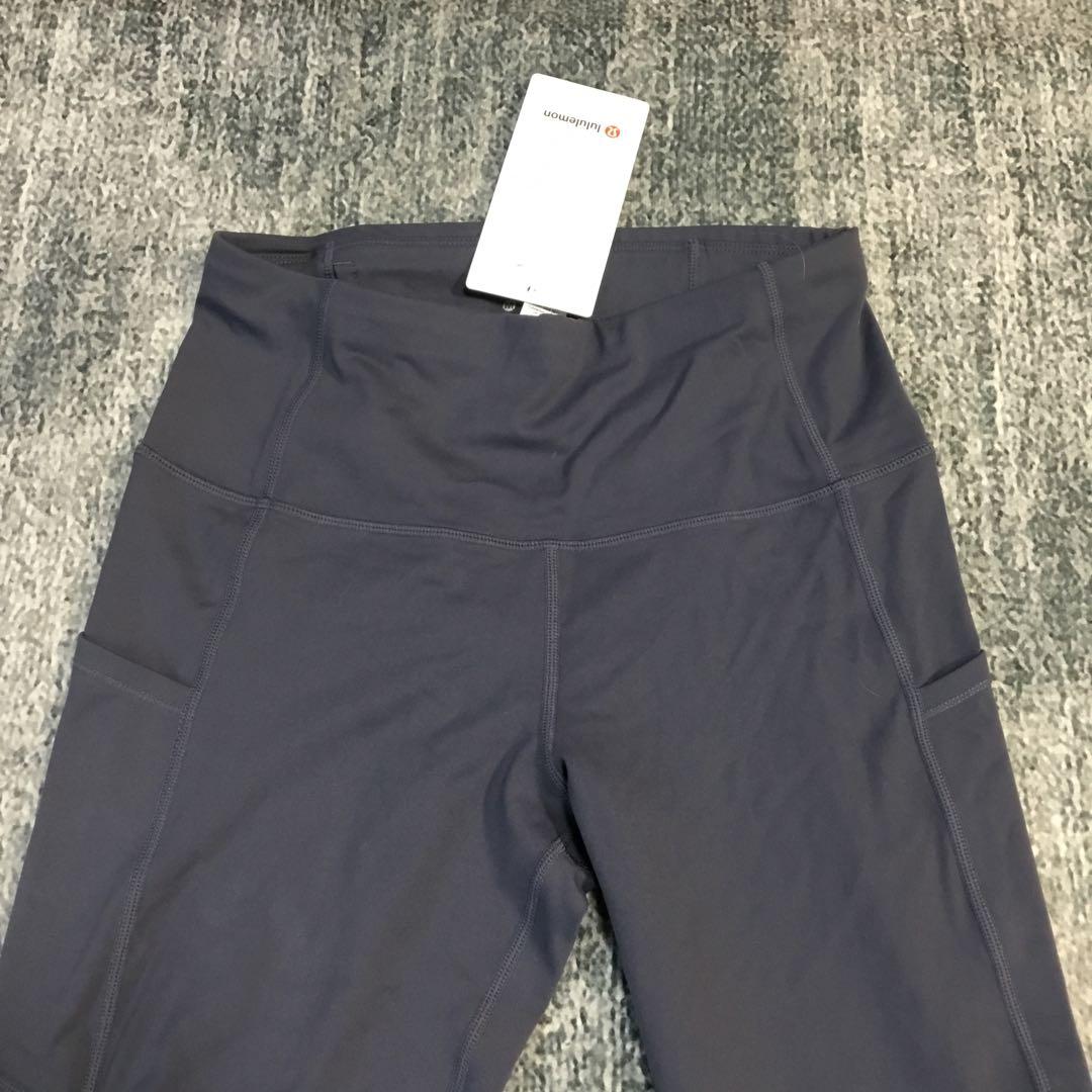 タグ付け☆ LULULEMON サイズ8 ダークグレー ハイウエスト ヨガパンツ
